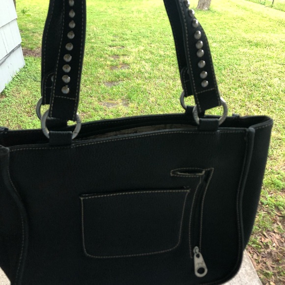 Purse black leather - Picture 3 of 5